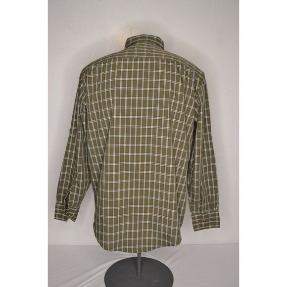 Cabela's Men's Medium Green Plaid Button Down Long Sleeve Shirt - Picture 5 of 12